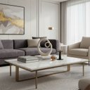 Ver imagem 2 de Arco Grande Decorativo de Cerâmica para Sala e Mesa Off White