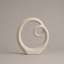 Ver imagem 1 de Arco Grande Decorativo de Cerâmica para Sala e Mesa Off White