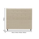 Ver imagem 3 de Cabeceira Estofados Casal Quarto 1,44cm Betina Suede Bege Madelina Decor