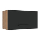 Ver imagem 1 de Armário de Cozinha Aéreo 60 cm 1 Porta Basculante Rustic/Preto Agata Madesa