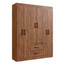 Ver imagem 2 de Guarda-roupa Casal Riveira 6 Portas 2 Gavetas - Doripel