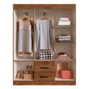 Ver imagem 3 de Guarda-roupa Casal Riveira 6 Portas 2 Gavetas - Doripel