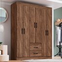 Ver imagem 1 de Guarda-roupa Casal Riveira 6 Portas 2 Gavetas - Doripel