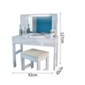 Penteadeira JB 7500 Luxo Branco Brilho – JB Bechara - 3