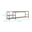 Ver imagem 2 de Rack Estante Industrial Brooklin 160 TV 60 Polegadas Canela