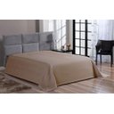 Ver imagem 1 de Cobre Leito Colcha Piquet Liso Casal Queen Bege Avulso