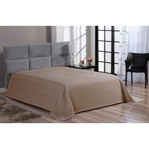 Cobre Leito Colcha Piquet Liso Casal Queen Bege Avulso