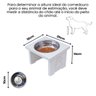 Comedouro Pet Cachorro Elevado Mdf Simple - Inox - 3