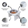 Comedouro Pet Cachorro Elevado Mdf Simple - Inox - 5