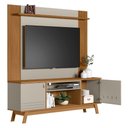 Ver imagem 5 de Painel Tv 55 Pol Lana e Rack 180cm Color Nature/off Flex L06 - Mpozenato