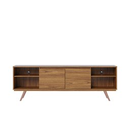 Rack para Tv Ate 70 Polegadas Omega com 2 Portas Jatoba Colibri Moveis - 6