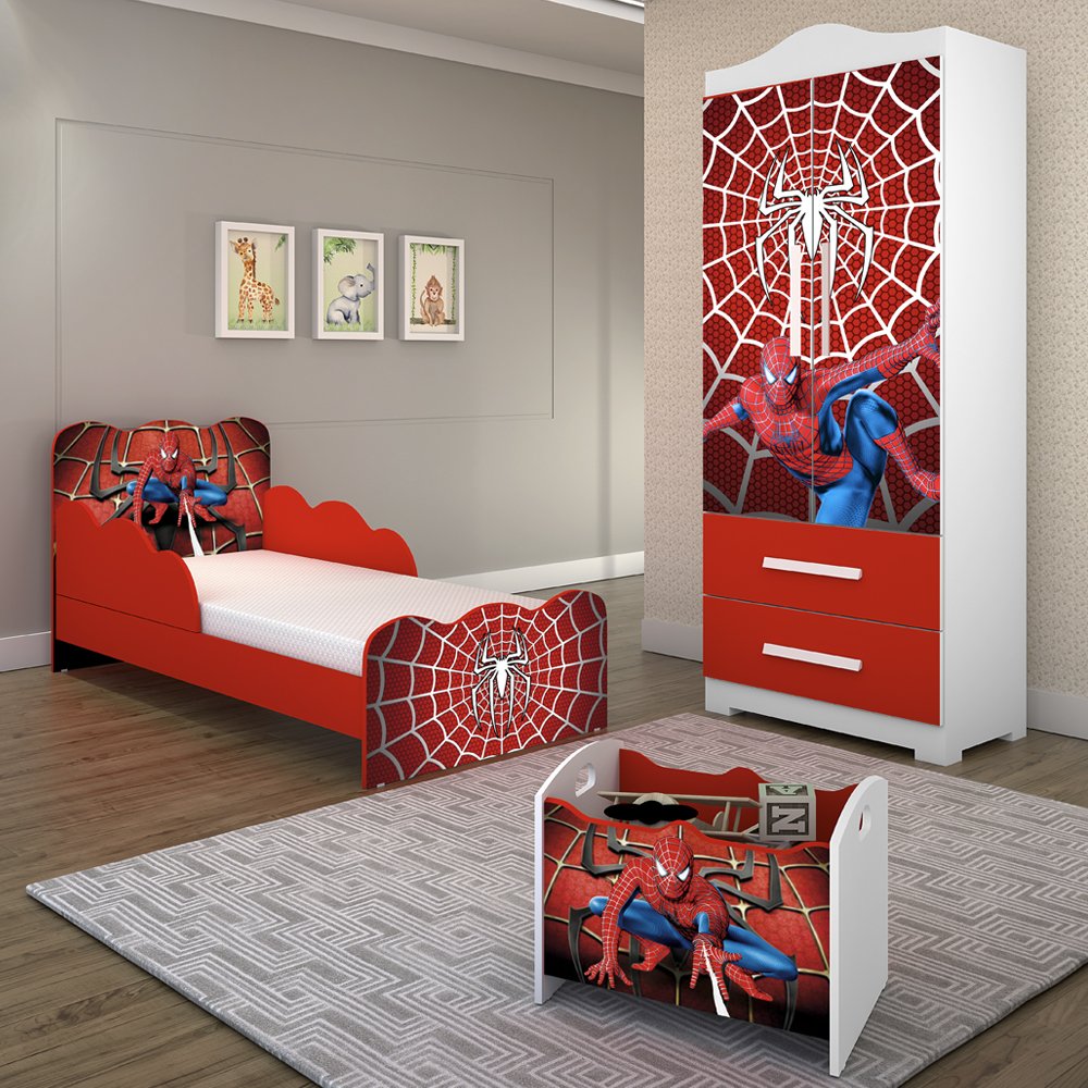 Jogo de Quarto Infantil Homem Aranha