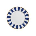 Ver imagem 1 de Conjunto com 6 Pratos de Sobremesa Stripe Azul Ø21cm Alleanza Cerâmica