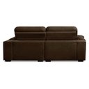Ver imagem 5 de Sofa Retratil Reclinavel 2 Lugares 2,70m Crystal Veludo Marrom Lansofbr