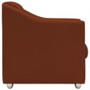 Ver imagem 3 de Kit Namoradeira + 4 Poltronas Decorativas para Sala Mila Suede Cores Pé de Plastico Cromado