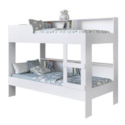 Cama Beliche de Solteiro com Estante para Colchões de 88x188cm San Diego Be094 Art In Móveis-branco - 1