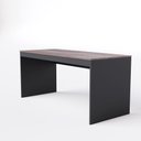 Ver imagem 1 de Mesa de Escritório 160x67 com Engrosso Cor:carvalho Smoked com Grafite
