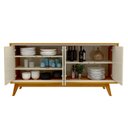Ver imagem 3 de Buffet com Led Requinte 1.6 Naturale com Off White - Gelius Móveis