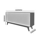 Ver imagem 5 de Buffet com Led Requinte 1.6 Naturale com Off White - Gelius Móveis