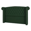 Ver imagem 4 de Cabeceira Queen Lyon P04 160 cm Suede - ADJ Decor - Verde TCA 947