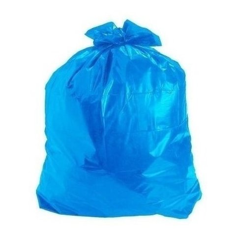Saco Lixo Azul 30l C/50 Unidades Cor:azul