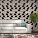 Ver imagem 5 de Papel de Parede Triângulo Rosa e Cinza - Magnólia