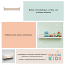 Ver mais imagens de Conjunto com 2 Prateleiras de Mdf Branca Decorativas – 40x10 Cm