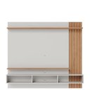 Ver imagem 3 de Painel para Tv Home Suspenso Juriti 1.8 com Mesa de Centro Jeri Off White Matte Freijó e Aparador Ri