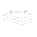 Ver imagem 4 de Cama Box Baú Casal 138 Bipartido Tecido Sintético Branco com Colchão Little Angel - Bello Box - Mola