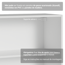 Ver mais imagens de Buffet Aparador com Adega 100cm 2 Portas Branco/Cinza Vik Madesa 16