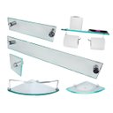 Ver imagem 1 de Kit Para Banheiro Premium Max 03 Landi Modelado Fumê