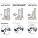 Ver imagem 4 de 4pçs Dobradiças Super Curva Caneco Porta Armário Móveis 35mm