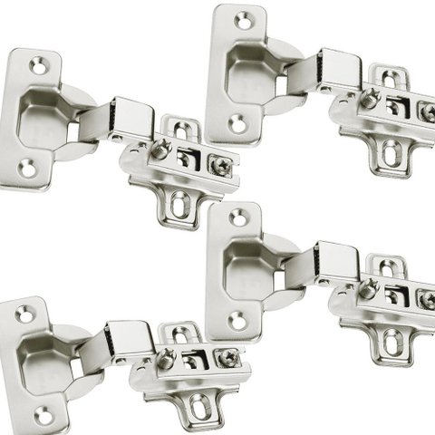 4pçs Dobradiças Super Curva Caneco Porta Armário Móveis 35mm