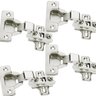 4pçs Dobradiças Super Curva Caneco Porta Armário Móveis 35mm - 1