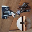 Ver imagem 3 de 4pçs Dobradiças Super Curva Caneco Porta Armário Móveis 35mm