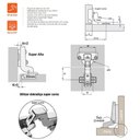 Ver imagem 5 de 4pçs Dobradiças Super Curva Caneco Porta Armário Móveis 35mm