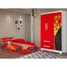Cama e Guarda-Roupas Infantil Mc Veloz - 1
