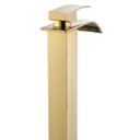 Ver imagem 4 de Torneira Misturador Cascata Alta Dourada Premium de Banheiro