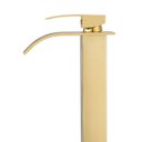 Ver imagem 3 de Torneira Misturador Cascata Alta Dourada Premium de Banheiro