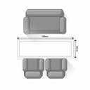 Ver imagem 3 de Tapete Indiano Retangular Algodão Listrado D2 Kilim Niazitex 60cmx1,80M