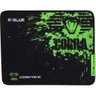 Mouse Pad Gamer COBRA SPEED M Preto/Verde E-BLUE - 1