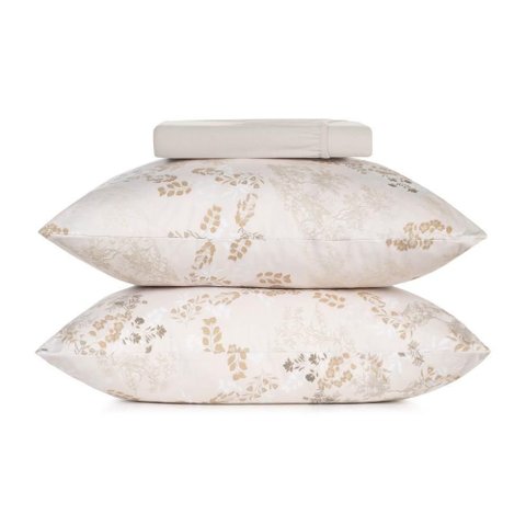 Jogo de Cama King 3 Peças Altenburg Malha Fio Penteado Neblina