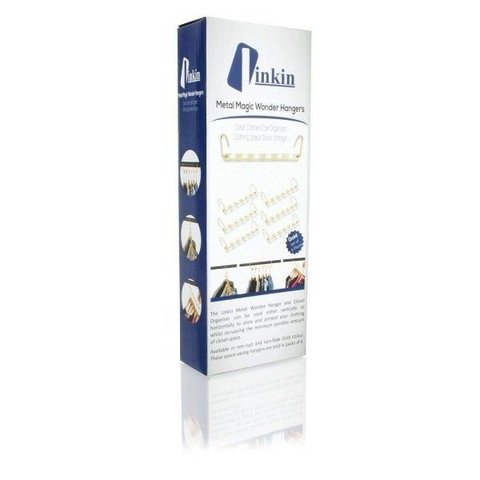 Wonder Hanger Platinum Metal Magical Cromado Kit Pack 4 Units para 20 Cabides Magic Wonder®