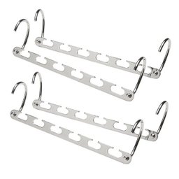 Wonder Hanger Platinum Metal Magical Cromado Kit Pack 4 Units para 20 Cabides Magic Wonder® - 2