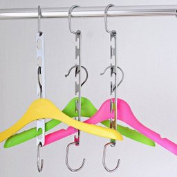 Wonder Hanger Platinum Metal Magical Cromado Kit Pack 4 Units para 20 Cabides Magic Wonder® - 6