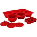 Ver imagem 3 de Forma de Bolo Cupcake Secret® Silicone Vermelho