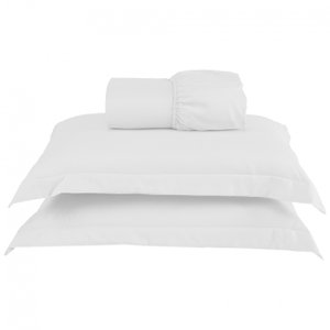 Jogo de Cama Lençol Casal 3 Peças 400 Fios com Aba Americana