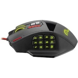 Mouse Profissional Laser 18 Botões 4000 Dpi Preto Usb Com Sensor Óptico Mo206 - 3