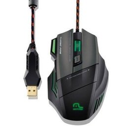 Mouse Gamer Multilaser Profissional Warrior 7 Botões 3200 Dpi Preto Usb + Mousepad - Mo207 - 2