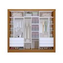 Ver imagem 3 de Guarda Roupa Casal 3 Portas 6 Gavetas Nápoli Minastex Carvalho